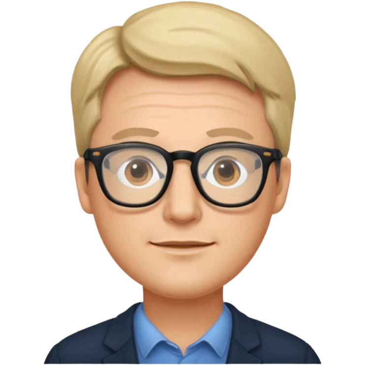 Mark Rodovsky in glasses emoji