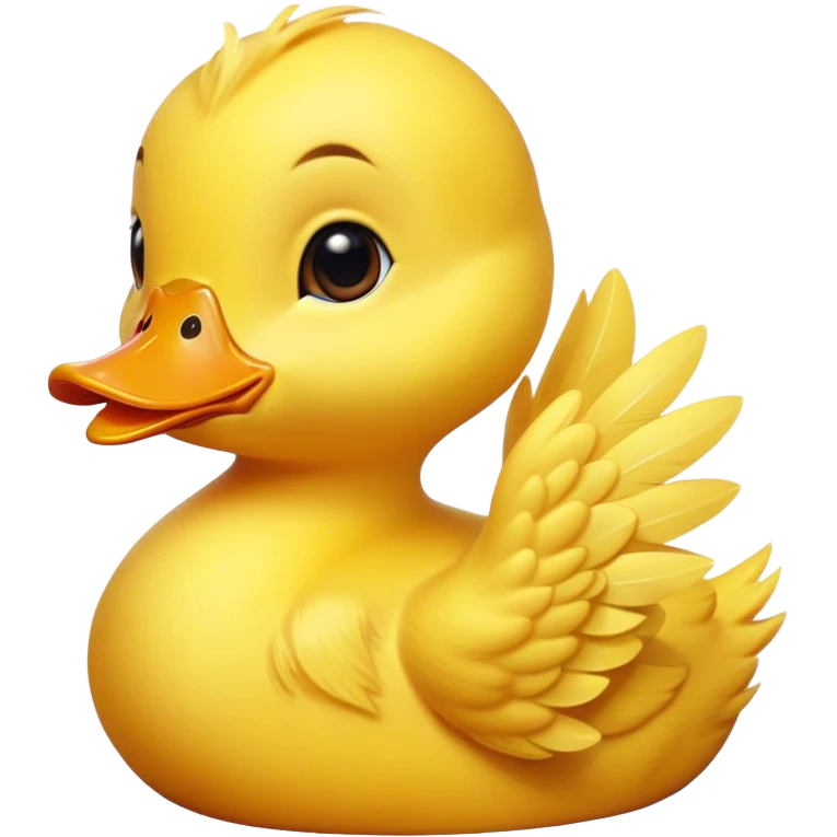 A baby duck sending kiss emoji