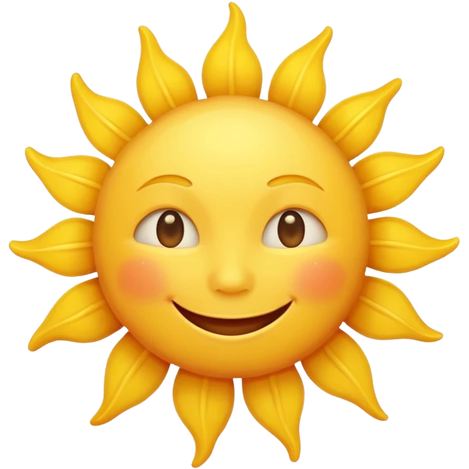 smiling sun emoji emoji