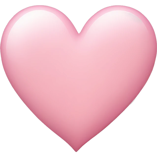 Light pink heart emoji