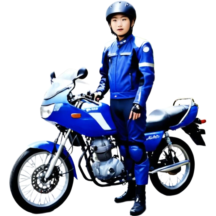 暴走族がバイクに乗って走ってる emoji