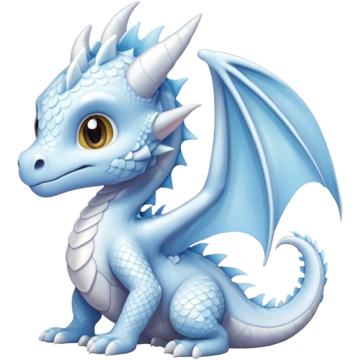 baby white dragon emoji