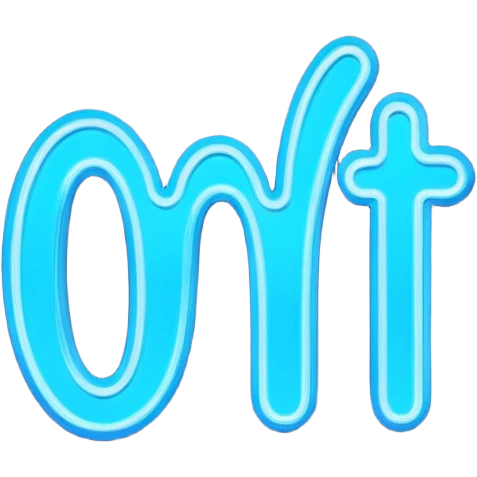 Blue neon words saying “Do It” one per line emoji