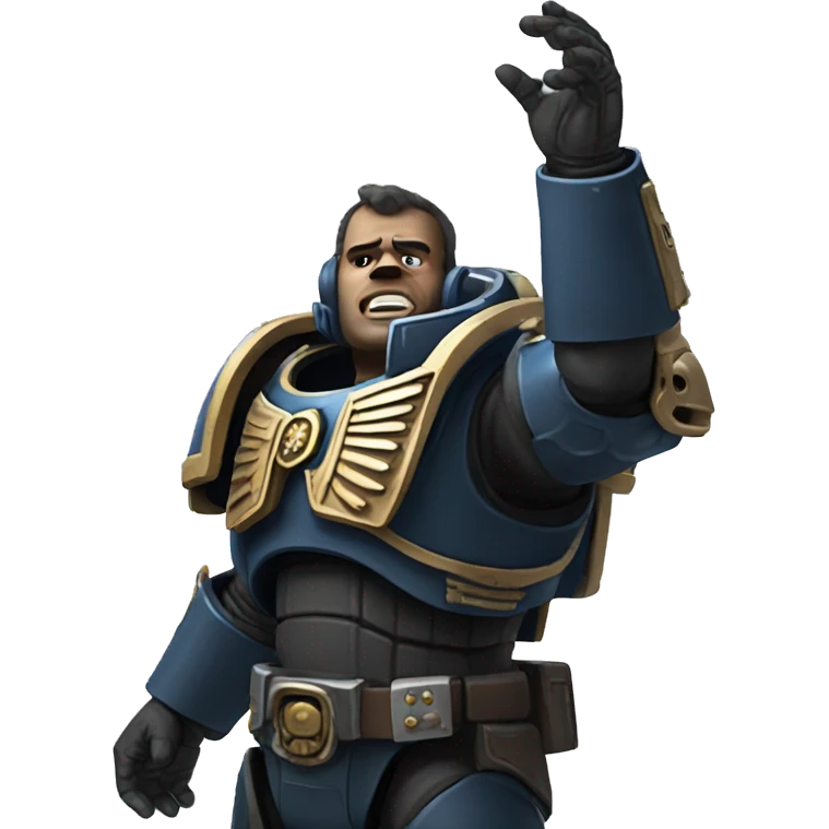 space marine raised hands emoji