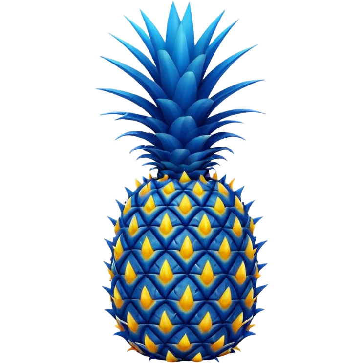 blue pineapple emoji