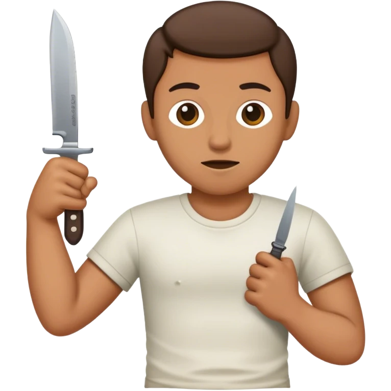 knife to the abdome emoji