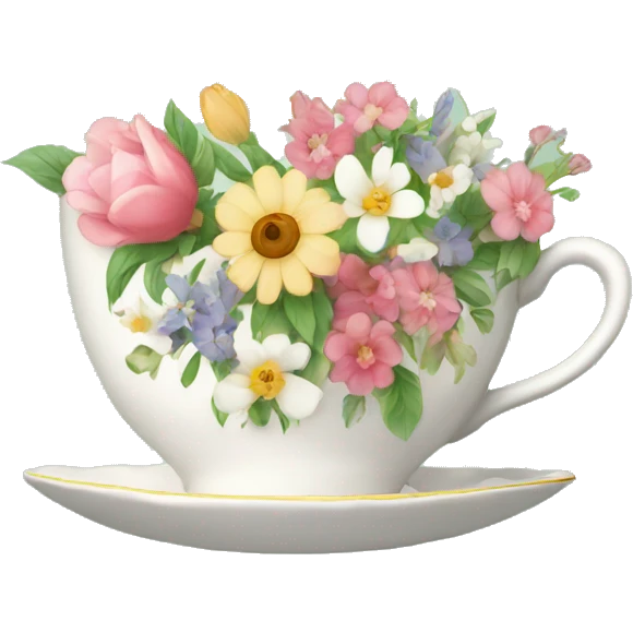 floral tea cup emoji