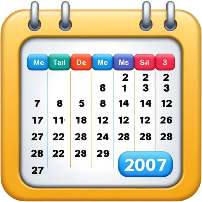 I want an emoji for a slack app that covers a weekly rotation - so something that has a calendar or depicts incidents or monitoring emoji