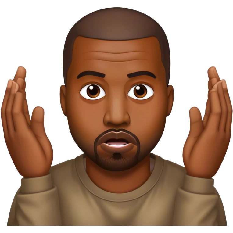kanye west drooling emoji