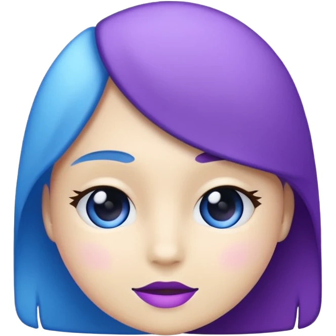 🤍+💙+💜 emoji