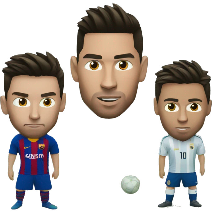 messi vs ronaldo emoji