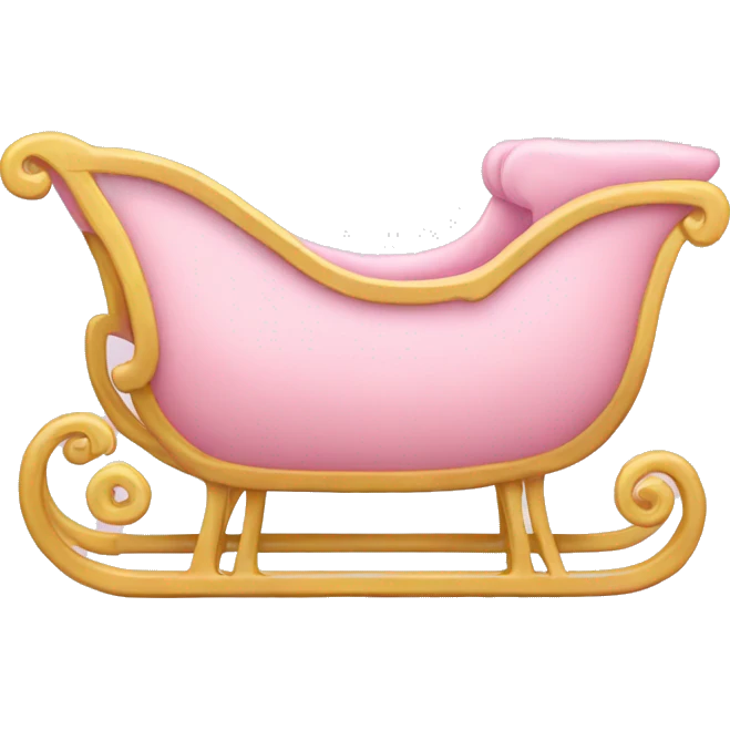 light pink sleigh emoji
