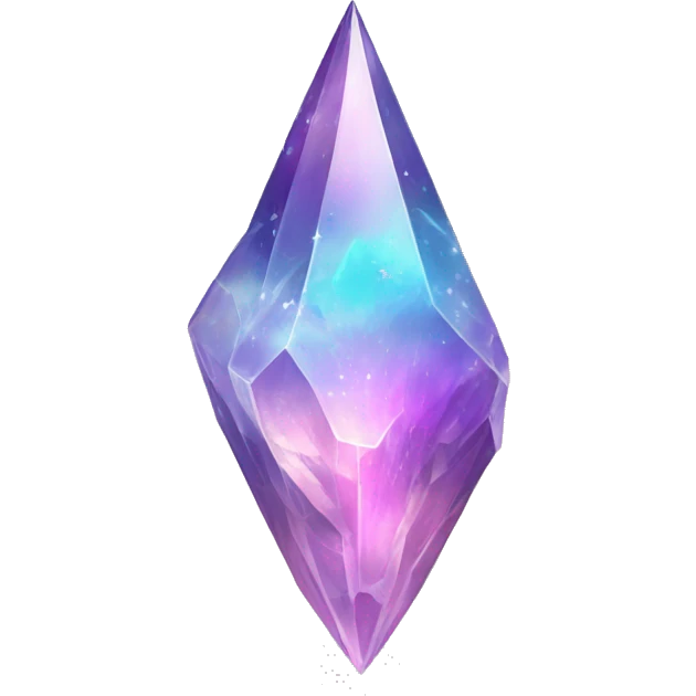Pastel nebula crystal shard emoji