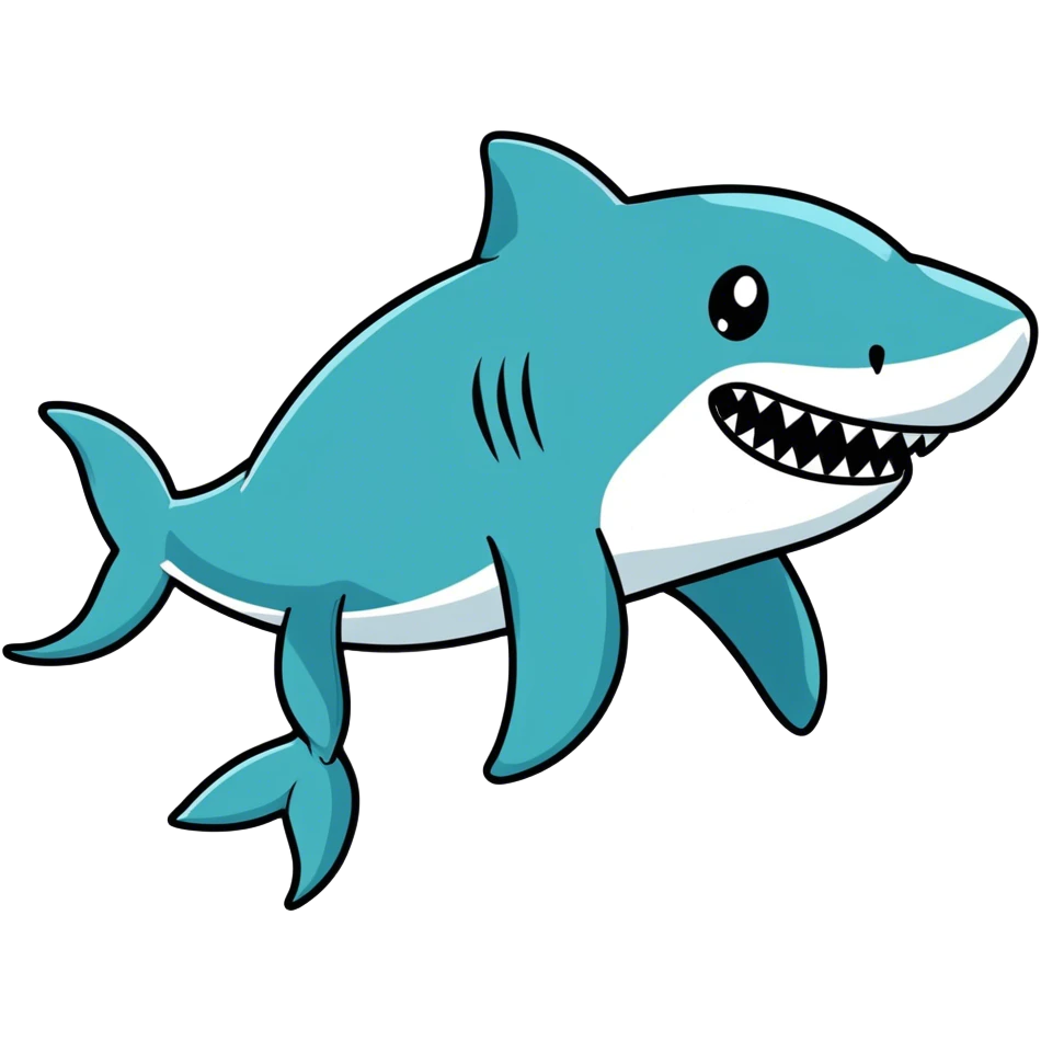 Shark eating a dolphin  emoji