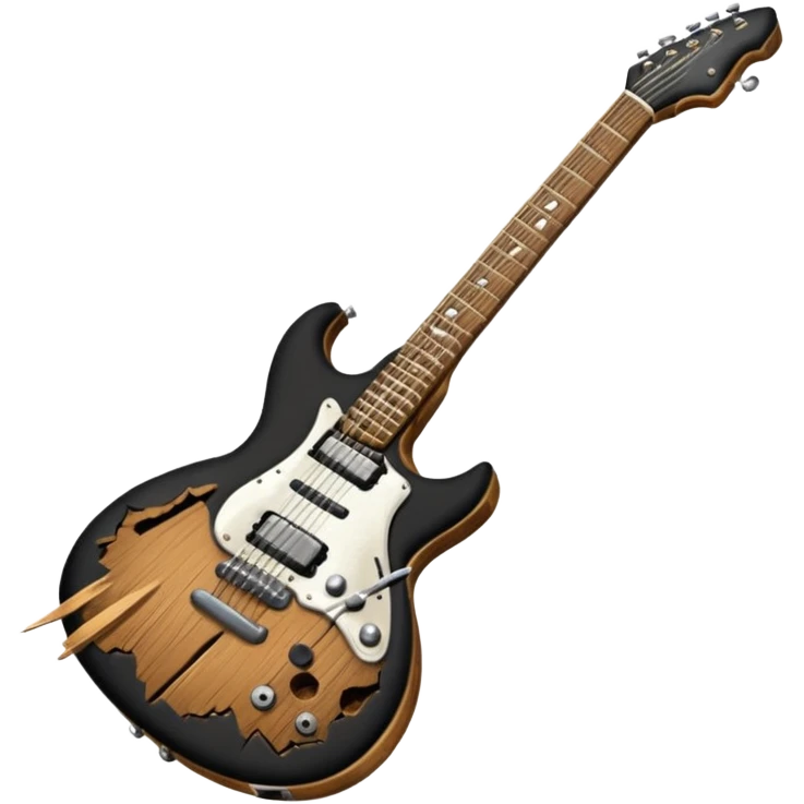 broken electric giutar emoji