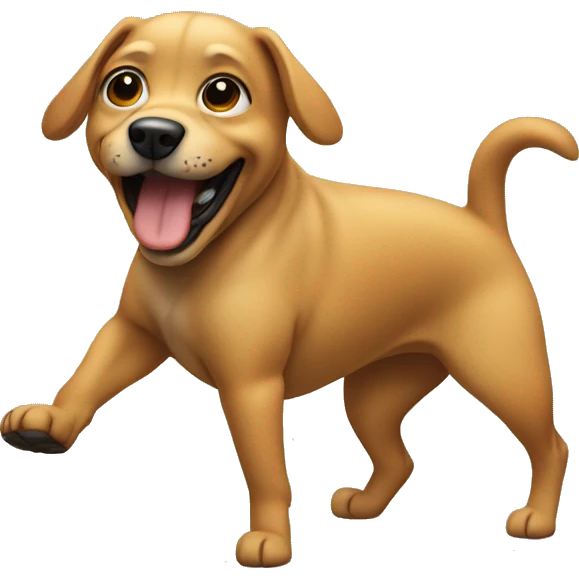 Dog twerking emoji