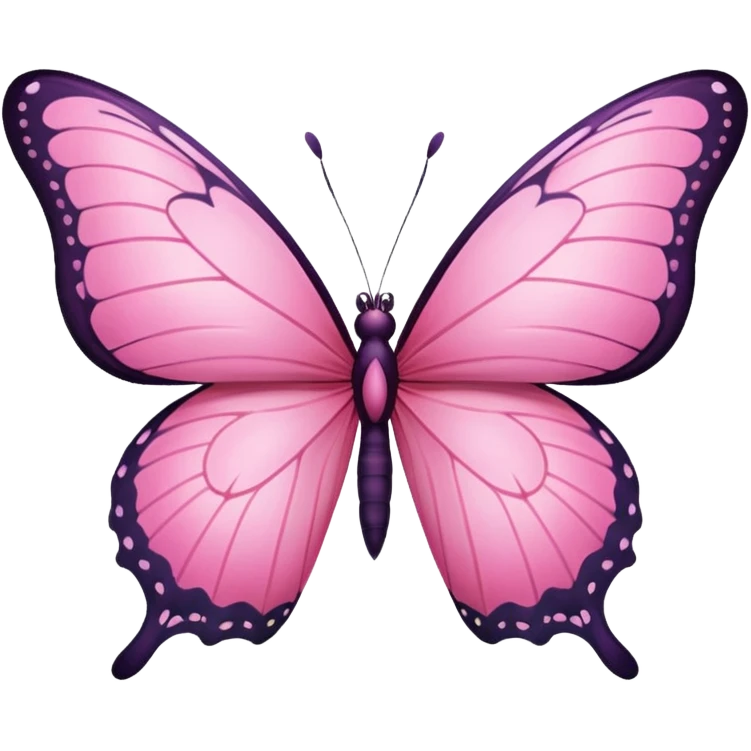Pink butterfly emoji