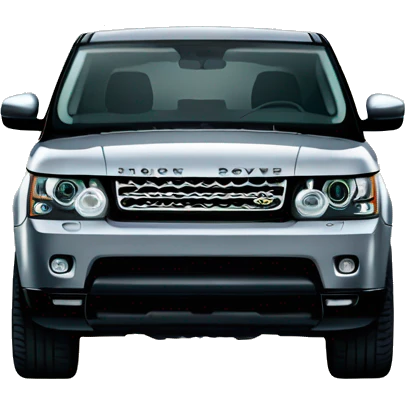 Grey Range Rover Sport with Christmas lights on it  emoji