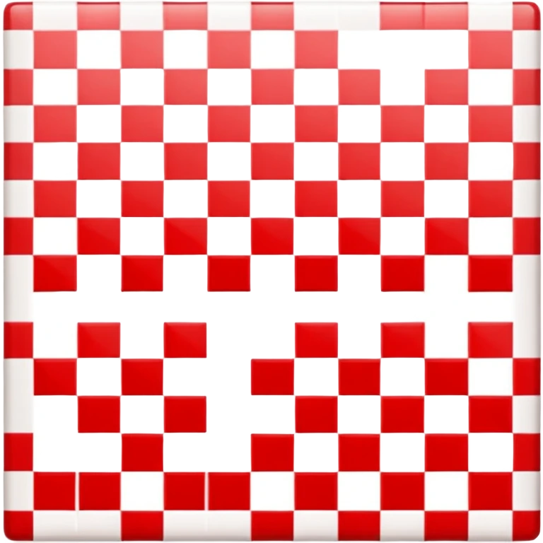 red and white squares emoji