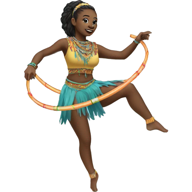 Flow hoop dancer  emoji