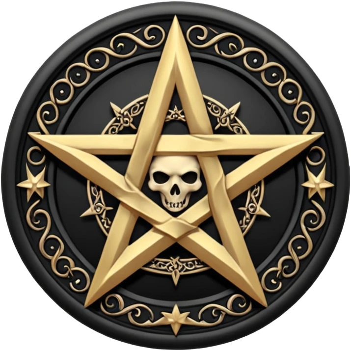 goth pentagram emoji