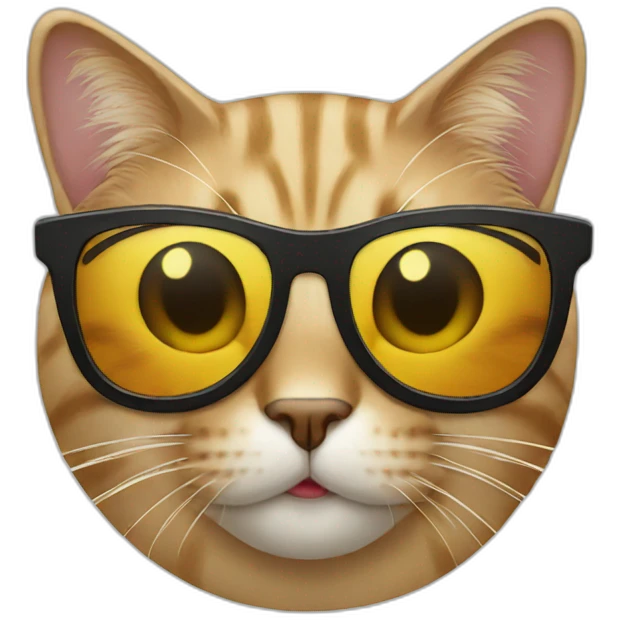 Cat with sunglasses emoji