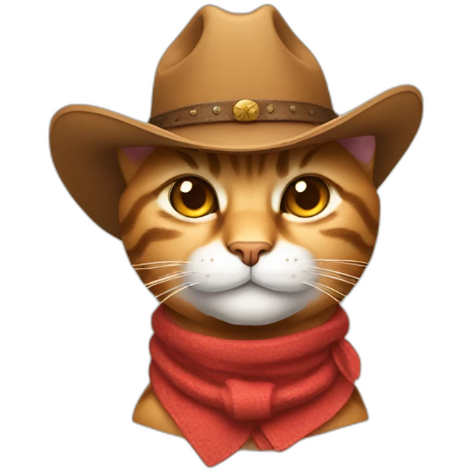 smirking cat with cowboy hat emoji
