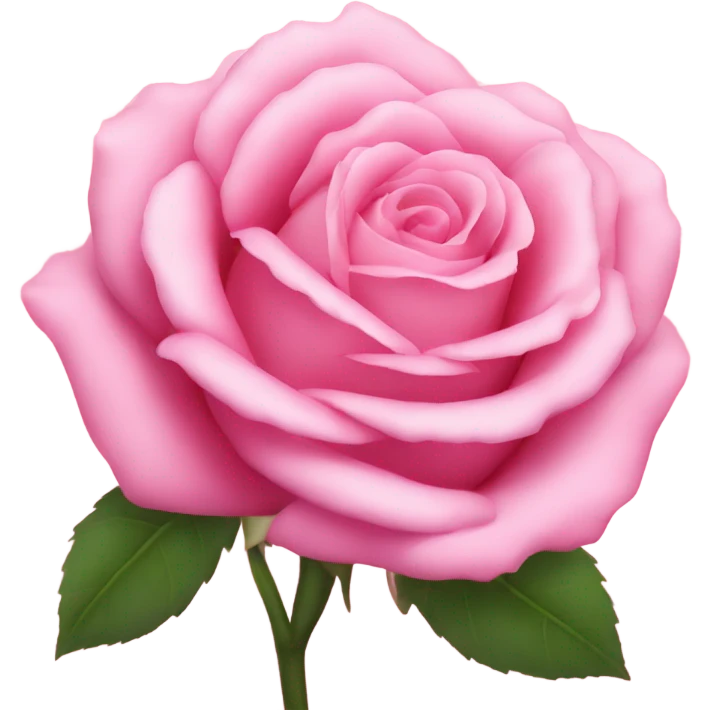 Pink rose emoji