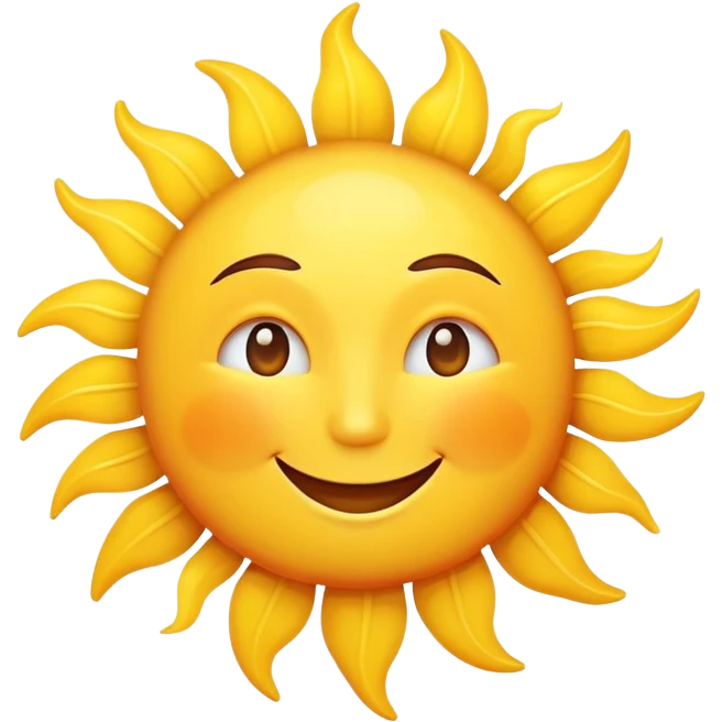 smiling sun emoji