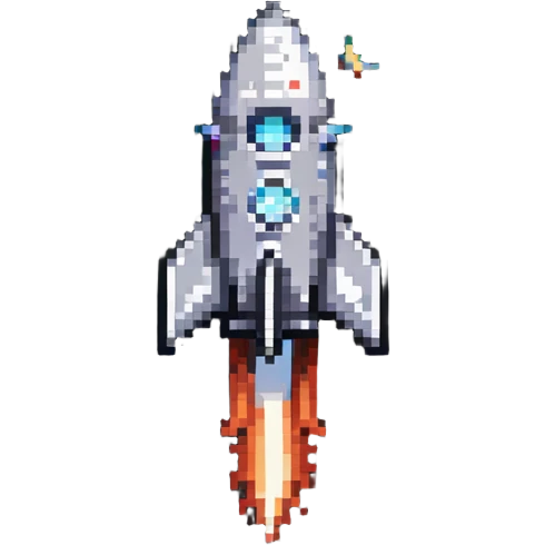 rocket ship in space emoji