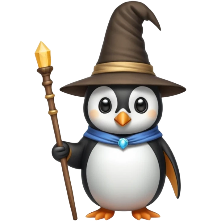 Penguin Wizard emoji
