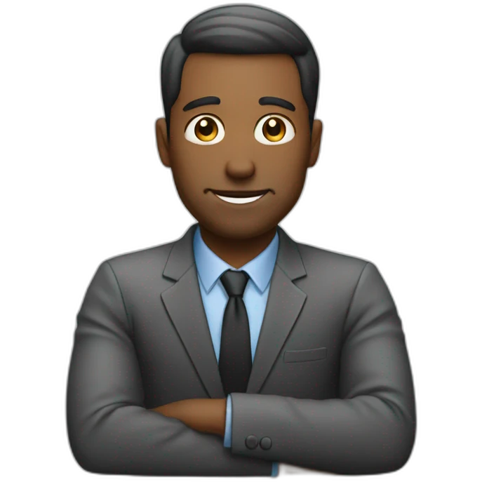 office man at the table emoji