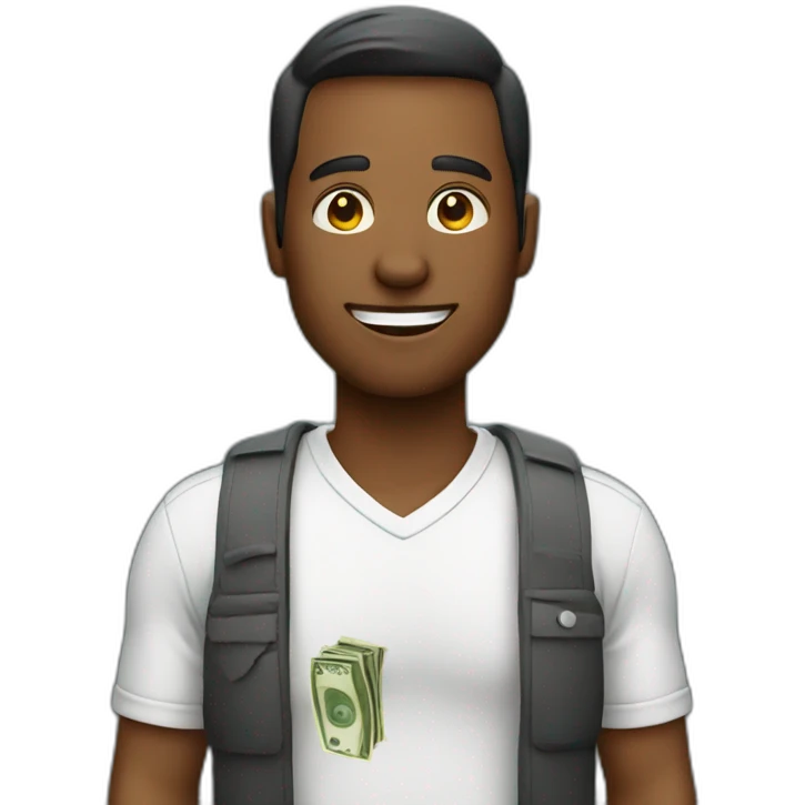 A man with money emoji