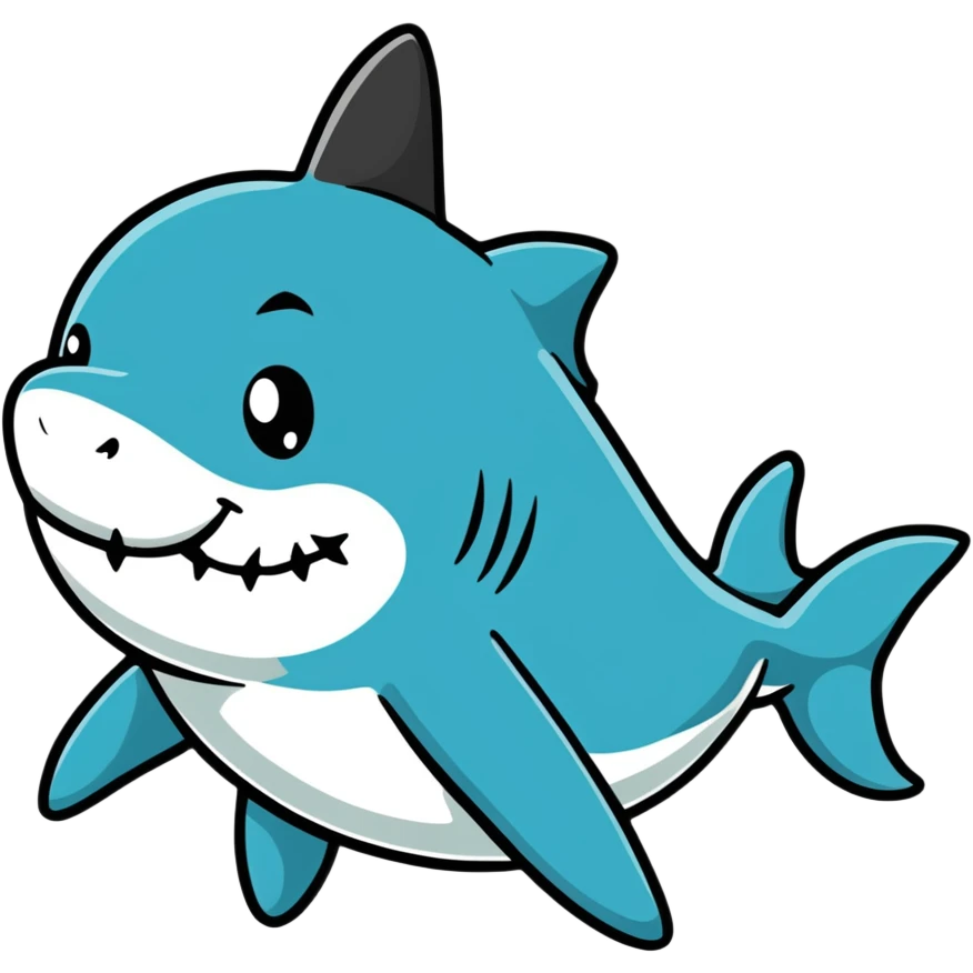 shark wearing a top hat emoji