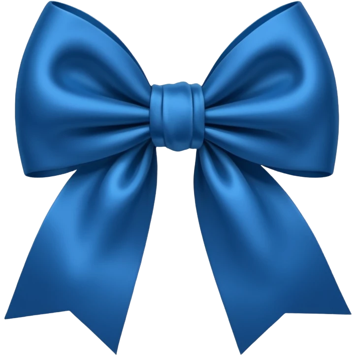 Laço azul escuro  emoji