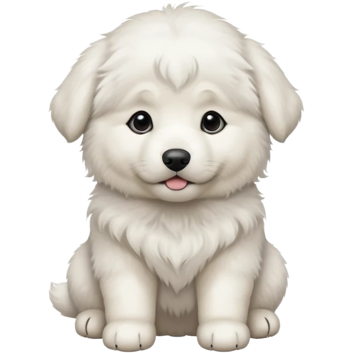 Great Pyrenees puppy emoji