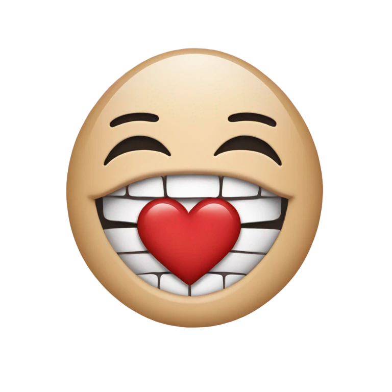Kiss face with heart and peace sign emoji