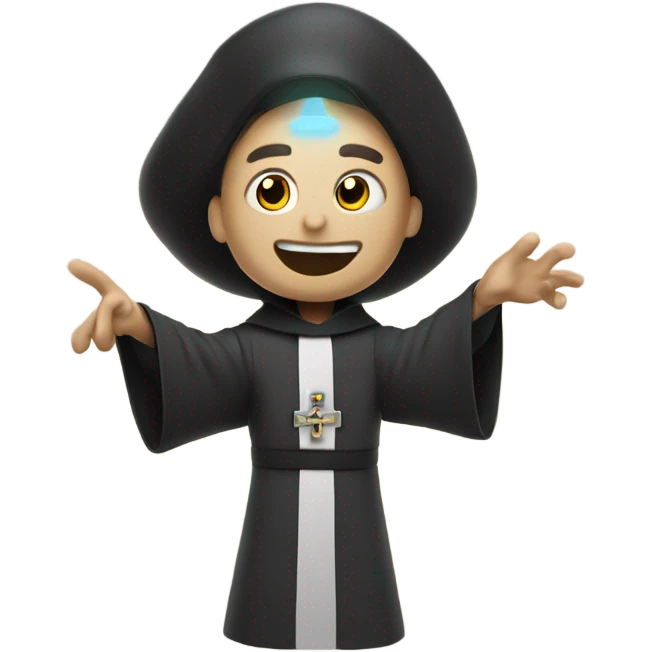 animated, priest sensor swinging with smoke emoji