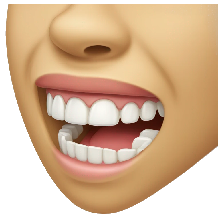 Dientes con brackets  emoji