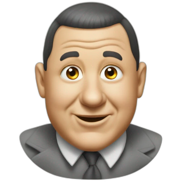 Curly Howard of the three stooges emoji