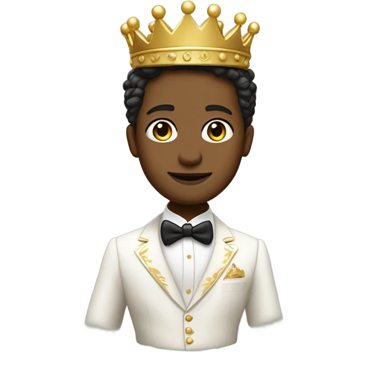 Un príncipe blanco emoji