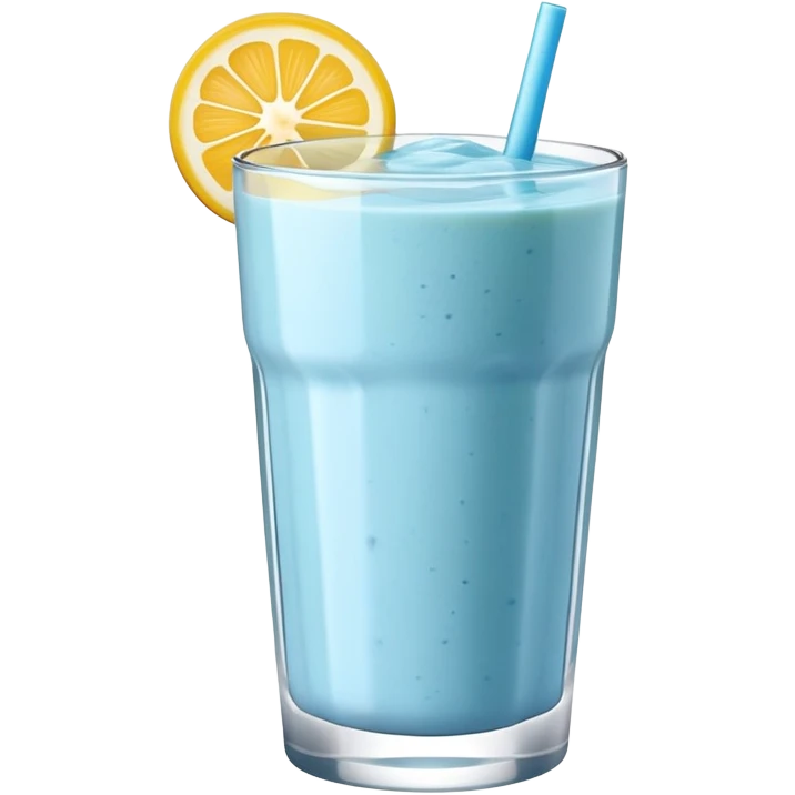 Light blue smoothie emoji