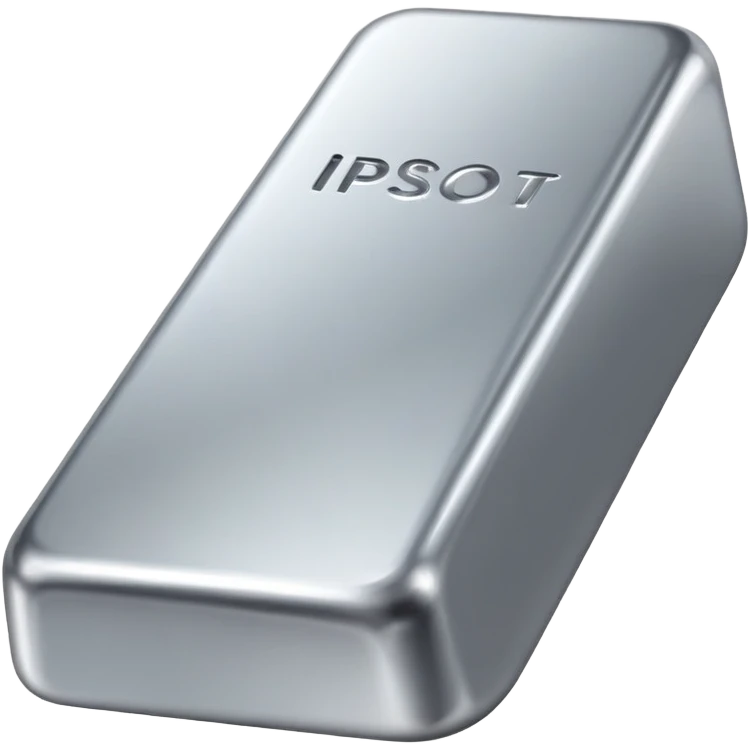 silver ingot shiny emoji