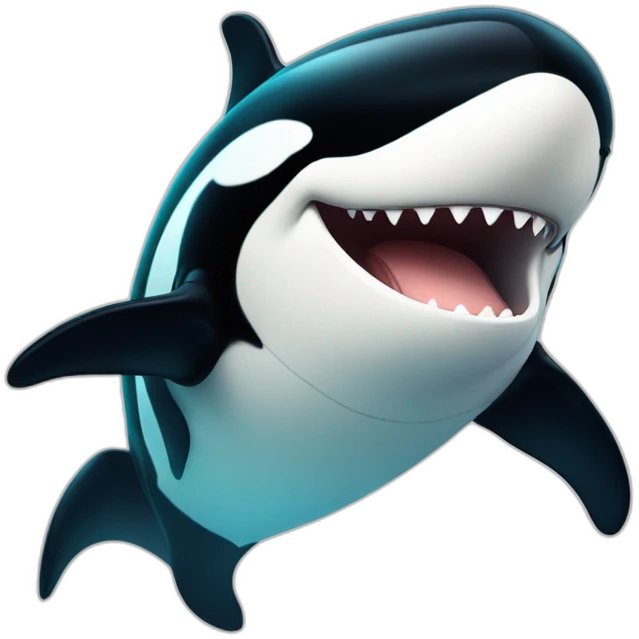 happy orca with thumbs up emoji