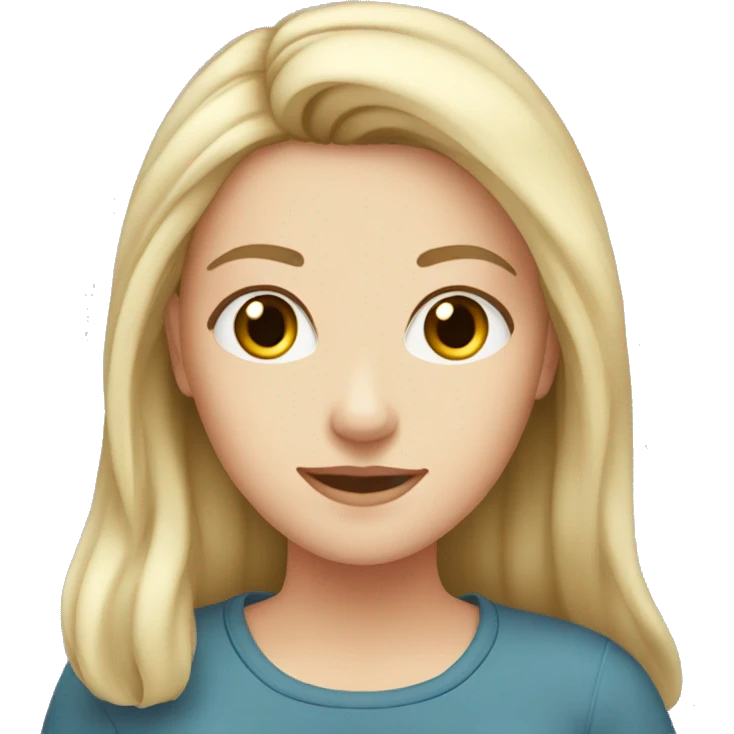 an 18-year-old white girl emoji