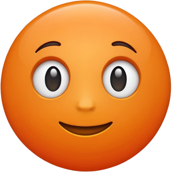 cute orange  emoji
