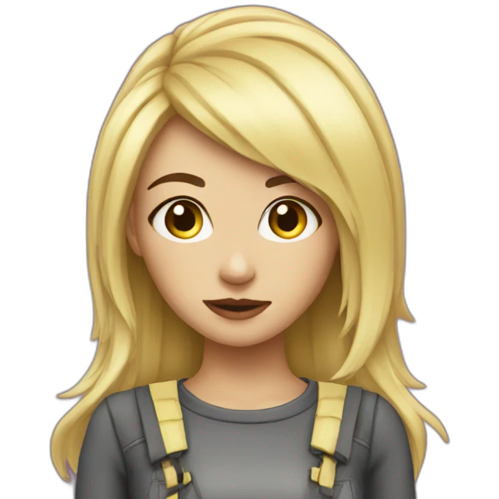 scene girl emoji
