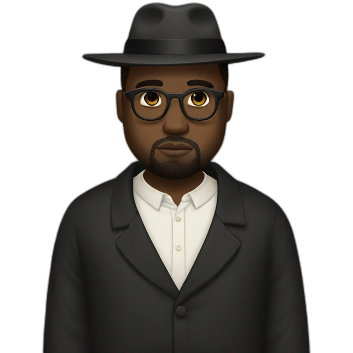 Kanye west en rabbin emoji