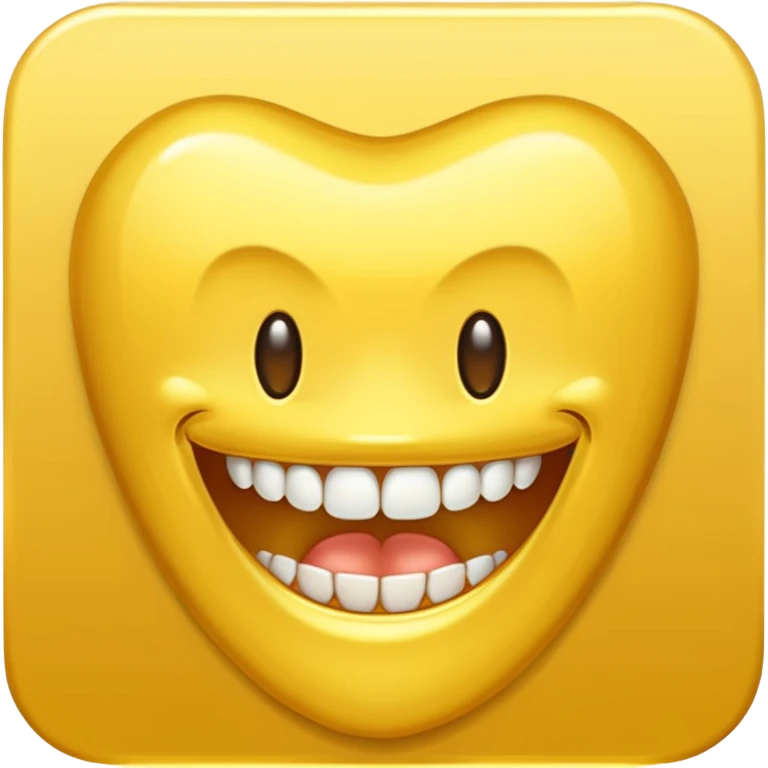 gold tooth no face emoji