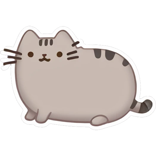 pusheen light pink emoji